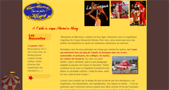 Desktop Screenshot of cirque-klising.com